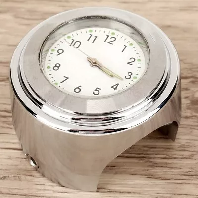 ✈ Hot 22-25mm Motorcycle Handlebar Clock Metal Mount Hand Grip Bar Dial Watch • $11.24