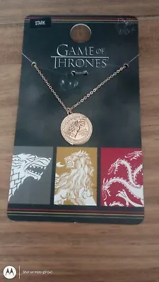 Game Of Thrones Pendant Stark Ladies Necklace Girls Jewellery Primark • £2.49