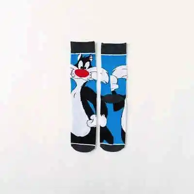 Sylvester Cat Loony Tunes Cartoon Novelty Socks UK 6-10 NEW Gift UK Seller • £5.99