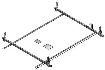 Adrian Steel 2BFT-W 2-Bar Utility Rack White Transit Low Roof • $561.95