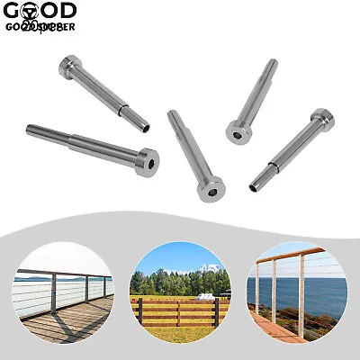 20Pcs T316 Stainless Steel Cable Railing Hardware Kit For 3/16  Wire Rope Cables • $44.65