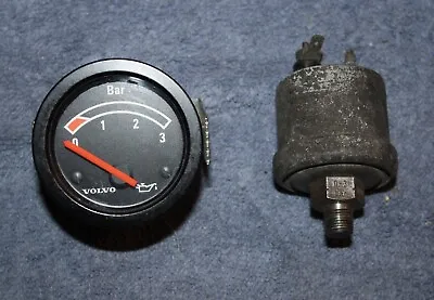 Volvo 240 242 244 Genuine Turbo Oil Pressure Gauge Display Oil Pressure Transmitter Gauge • $189