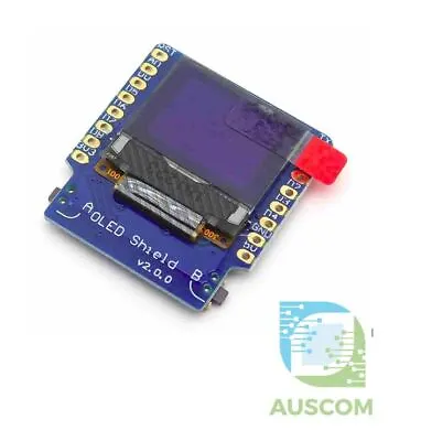 OLED Shield Display Shield V2.0.0 For Wemos D1 Mini 0.66  Inch 64X48 IIC I2C ... • $9.90