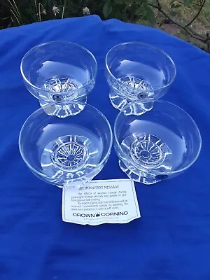 Australian Made Crown Corning Dessert Bowls Glassware X 4 • $20