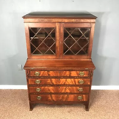 Circa 1800 Mahogany Secretary Desk • $750