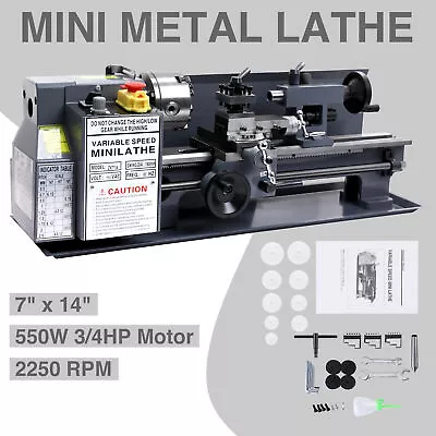 7  X 14   Metal Lathe Machine Metalworking Lathe Processing Bench Power Tool DIY • $599.99