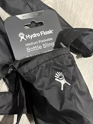 Hydro Flask Medium Packable Bottle Sling Black / Fits 32 And 40oz Bottles / NEW • $15