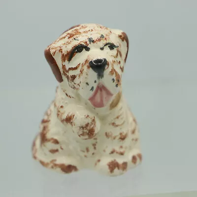 English Bulldog Bullmastiff Tongue Out Wrinkly Skin Vintage Ceramic Figurine • $9.99