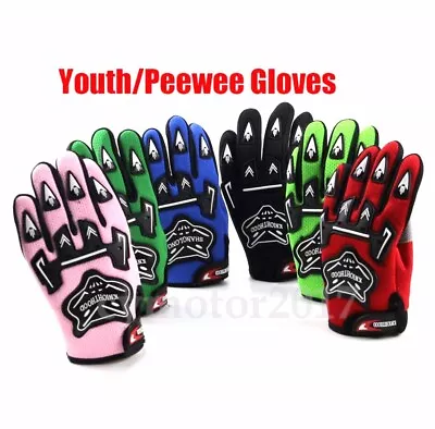 Motocross Youth Kids Gloves (Age 4 To 12) BMX/ATV/Dirt/Quad Bike/Junior/Kid AU • $17.88
