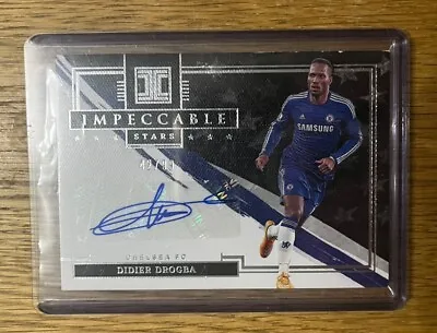 2021/22 Panini Impeccable PL Didier Drogba /99 Auto Chelsea Autograph Rare • £85