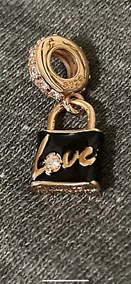 Pandora Rose Gold Love Padlock Dangle Charm • £15