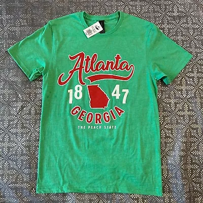 NWT Town Of Atlanta 3pk T-Shirts Unisex S Georgia Inc 1847 The Peach State Green • $8