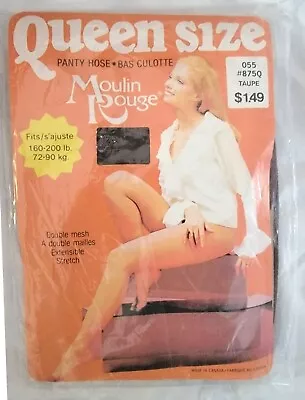 Vintage 1970's Pantyhose 160-200 Lbs QUEEN Size Pantyhose NEW OLD STOCK! • $6