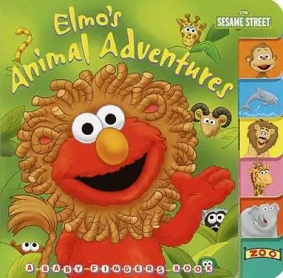 Elmo's Animal Adventures (Sesame Street) (Baby Fingers) - Board Book - GOOD • $3.73