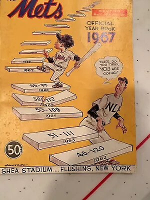 NY Mets 1967 Yearbook Second Revised Edition • $50