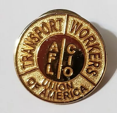 IAM LU447 District 15 Goldtone Lapel Pin Int'l Assoc Of Machinists Union Made • $10