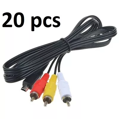 Lot Of 20 Pieces 56  MIni-USB To RCA Composite/Audio Video Yellow/Red/White • $8.99