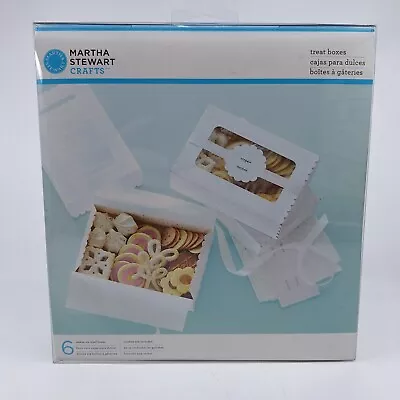 NEW Martha Stewart Crafts Doily Lace Treat Favor Boxes 6 Count • $13