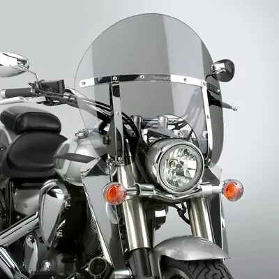 NC Switchblade Chopped Windshield Smoke W Chrome Mount Honda VTX1800F 2 05-07 • $431.91