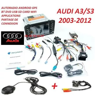 Head Unit Carplay Audi A3/S3 (2003-2012) Android Tablet 10 GPS Waze DVD USB BT + • £353.18