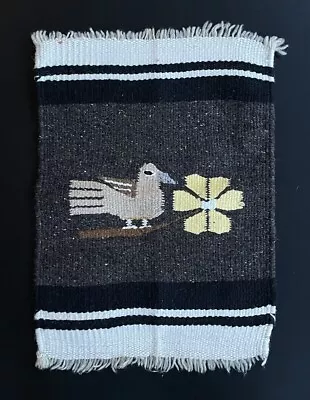 Vintage Boho Aztec Tribal Bird Theme Hand Woven Woolen Wall Hanging Tapestry • $9.99