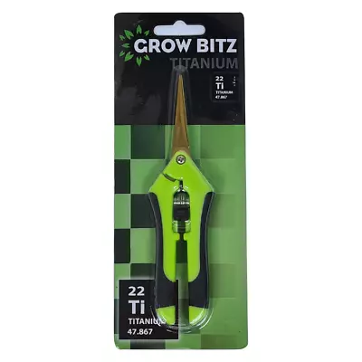 Grow Bitz Titanium Scissors - Curved Or Straight - Long Lasting Super Sharp • £9.40