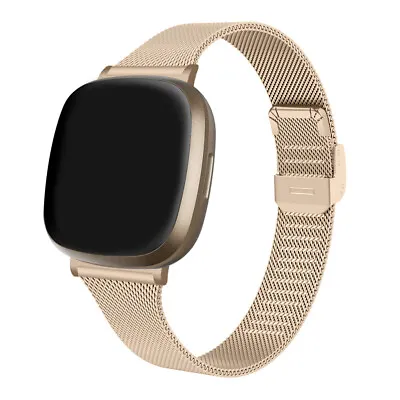 Metal Stainless Steel Watch Band Wrist Strap For Fitbit Versa 2/3/4/Sense/Lite • $8.54