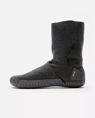 Very Nice VIBRAM Furoshiki Russian Felt Mid Boot Grey US Men's 7 1/2 M • $24.95