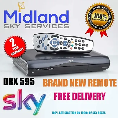 £23.99 • Buy Sky Hd Box Amstrad Drx595 Latest Design Mini Slimline Box + Remote Control