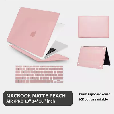 MacBook Case Matte Peach + Peach Keyboard Cover + LCD Air Pro M1 13  16  Inch • $5.63