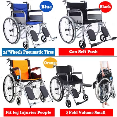 24  Folding Portable Elderly Disabled Wheelchair Swing-Away Elevating Leg Rests  • $168.99