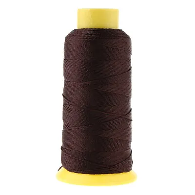 200Meter Heavy Duty Bonded Nylon Thread For Upholstery Canvas Leather Coffee • £9.59