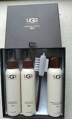 UGG AUSTRALIA SHEEPSKIN CAREKIT Protector Cleaner Conditioner Freshener Brush • $40.90