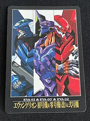 Neon Genesis Evangelion Card 24 EVA-01 EVA-00' EVA-02 SEGA BANDAI 1996 Japan F/S • $8.99