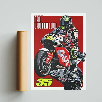 Cal Crutchlow Poster MotoGP Motorsport A4 A3 A2 Wall Art BSB • £30