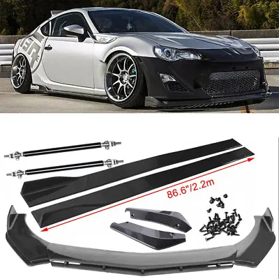 Carbon Fiber Front Bumper Lip Side Skirt/ Strut Rods For Scion FR-S 13-16 • $179.99