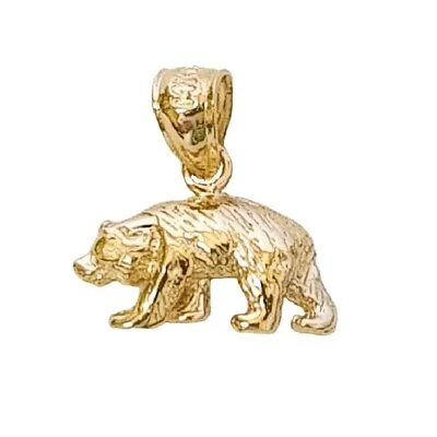 Small 14k Yellow Gold Bear Charm / Pendant Made In USA • $69.99