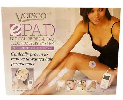 Verseo EPad Electrolysis Pad System W/Pre-Epilation Cleansing Gel And Case NIB • $34.99