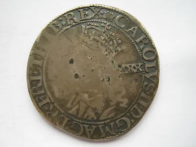 Charles II 3rd Hammered Issue Halfcrown Contemporary Forgery Of High Quality • £250