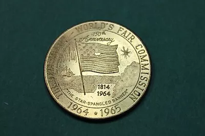 1964-65-token-medal-the Maryland-world's Fair Commission • $2.50