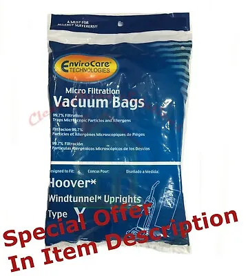 Hoover Wind Tunnel Type Y Vacuum Bags.... 3 Pack   • $7