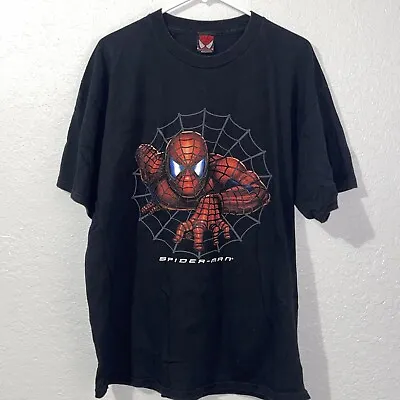 VINTAGE 2002 Spider-Man Movie Graphic Tee Shirt - Men's XL (M) “READ” • $63.99