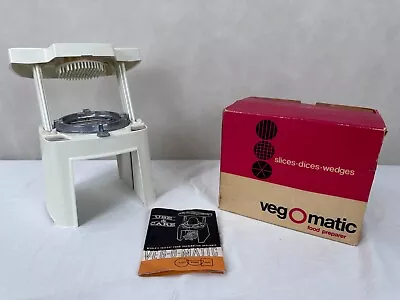 VTG 1969 Veg-O-Matic Food Preparer In Box W Owners Manual Popeil Brothers  B36/6 • $25.95