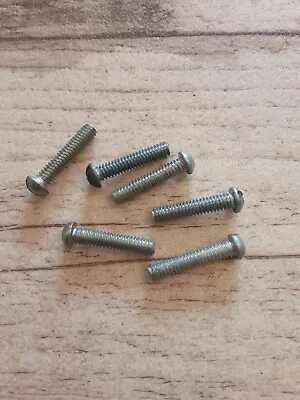 Meccano 6 X #111 Zinc Bolts Round Slot Head 3/4  • £1.25