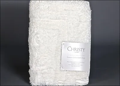 £29.13 • Buy W.M.CHRISTY & SON THICK, WHITE Turkish Cotton Skid Resist. Bath Rug 17” X 24 