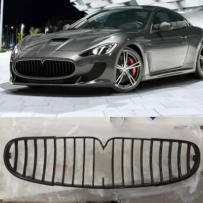 ABS Black Front Bumper Center Hood Grille For Maserati GranTurismo 2008-2017 • $329