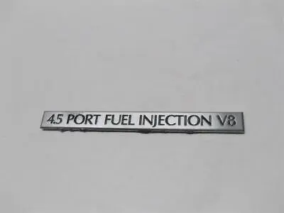 Cadillac 4.5 Port Fuel Injection V8 Trunk Lid Emblem 1989 - 1993 Oem Vintage • $14.99