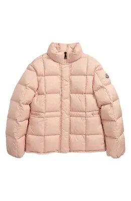 Moncler Kids' Kiraz Down Puffer Jacket Pink Pastel • $550