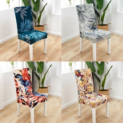 $28.99 • Buy 1-6 PCS Dining Chair Covers Spandex Slip Cover Stretch Wedding Banquet Party AU