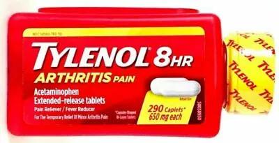 Tylenol 8 HR Arthritis Pain Extended Release Caplets 650mg (290 Ct.) NEW!... • $25.94